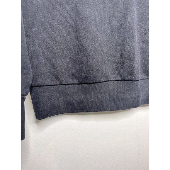 Quatre Cent Quinze Bird Embroidery Crewneck Cotton Black Sweatshirt Men Unisex L - Picture 8 of 9